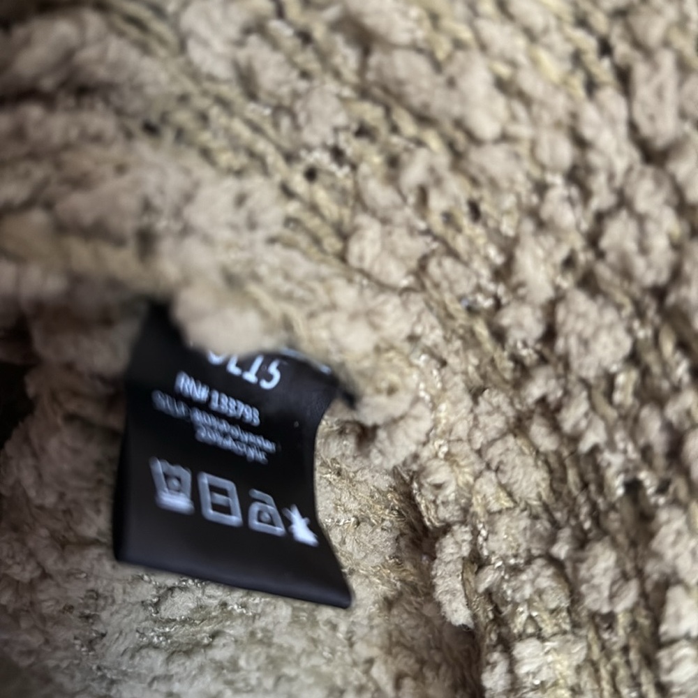 Soft Popcorn Knit Oversized Hoodie-Olive Green - Picture 9 of 10
